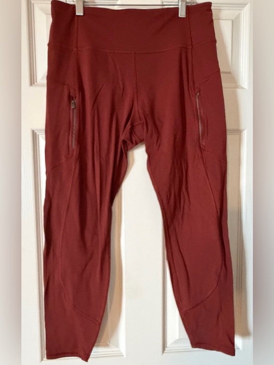 Athleta Pants - Athleta Rust Red Rainier Tight Leggings